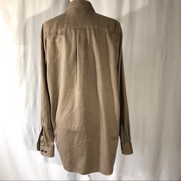 Men’s Jos. A. Bank Brown Tailored Fit Casual Shirt - Picture 6 of 8